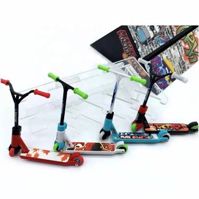 Finger Scooter Mini Fingerboards Finger Toys Plastic Professional Office Desk Toys Scooter